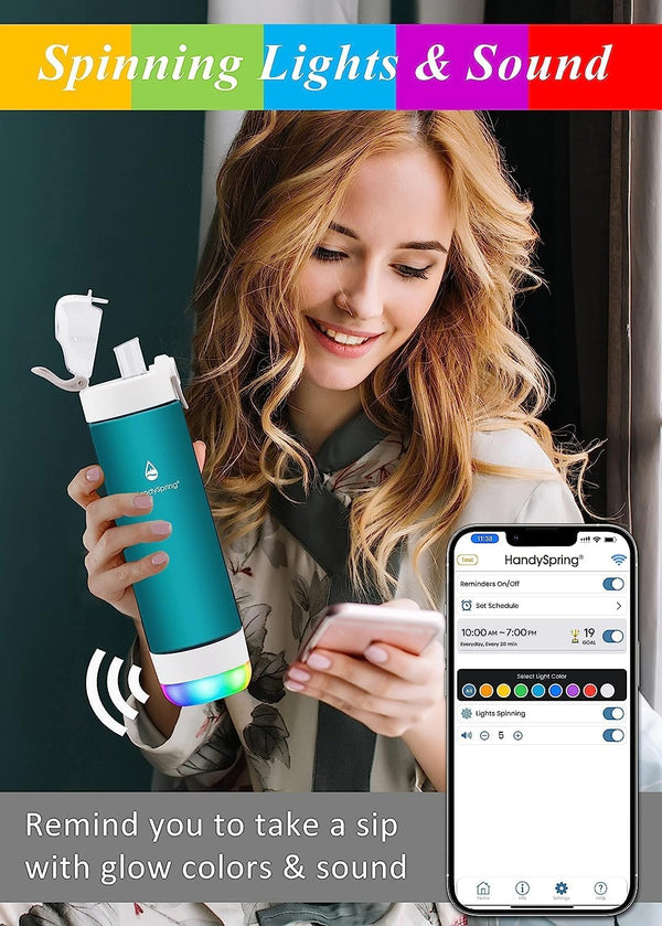Glow Hydration Tracker Bottle